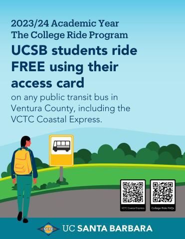 VCTC Flyer for College Ride Program
