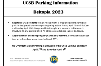 Deltopia Parking Permit AD