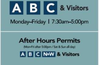 Visitor "C" lot signage